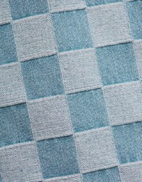 CheckerBoard Denim Jeans Skirt