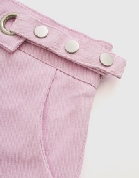 Asymmetric Belted Short