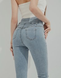 【Den!m LITE】Cooling JEANS PANTS No Filter Slimming Denim Skirt
