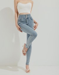 【Den!m LITE】Cooling JEANS PANTS No Filter Slimming Denim Skirt