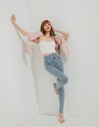【Den!m LITE】Cooling JEANS PANTS No Filter Slimming Denim Skirt