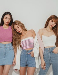 【Den!m LITE】Cooling JEANS PANTS No Filter Slimming Denim Skirt