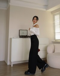 【Den!m LITE】Perfect Waistline JEANS PANTS Airy Lightweight Fabric Extra High Waisted Slimming Jeans Skirt DNA