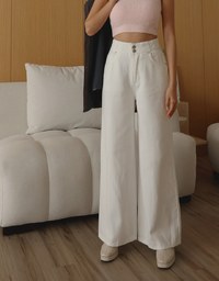 【Den!m LITE】Perfect Waistline JEANS PANTS Airy Lightweight Fabric Extra High Waisted Slimming Jeans Skirt DNA