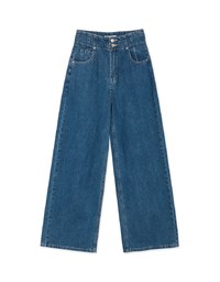 【Den!m LITE】Perfect Waistline JEANS PANTS Airy Lightweight Fabric Extra High Waisted Slimming Jeans Skirt DNA