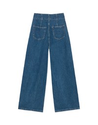 【Den!m LITE】Perfect Waistline JEANS PANTS Airy Lightweight Fabric Extra High Waisted Slimming Jeans Skirt DNA