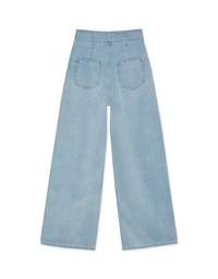 【Den!m LITE】Perfect Waistline JEANS PANTS Airy Lightweight Fabric Extra High Waisted Slimming Jeans Skirt DNA
