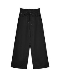 Drawstring Denim Jeans Straight Leg Pants