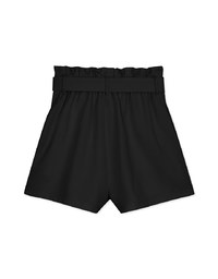Paperbag Belted Wide Shorts