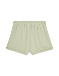 Plain Chiffon Turn Up Shorts