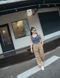 Large Pocket Drawstring Cargo Pants