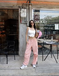 Large Pocket Drawstring Cargo Pants
