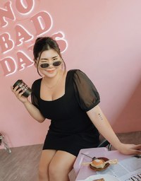 High Natural Waistline Short Sleeve Mini Dress
