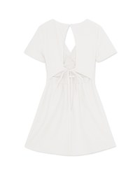 Back Hollow Strap Mini Dress (With Padding)
