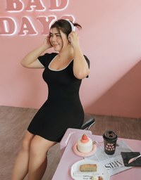 Beyond Basic Bodycon Flare Dress
