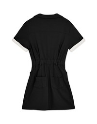 Workwear Lapel Mini Dress