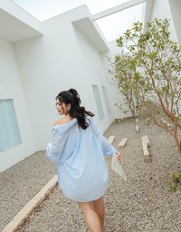 Two Piece Striped Long Blouse Shirt
