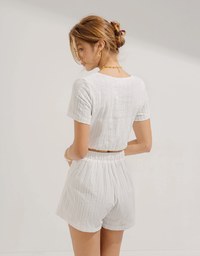 Embroidered Lace Vacation Setwear
