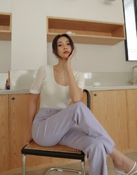 Splice Knit Crop Top