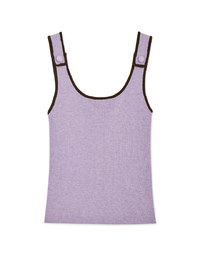 Contrast Edge Knit Tank Top