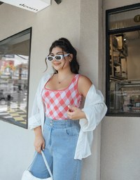 Summer Checkered Tank Top