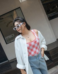 Summer Checkered Tank Top