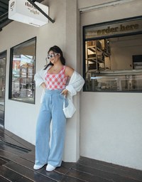 Summer Checkered Tank Top