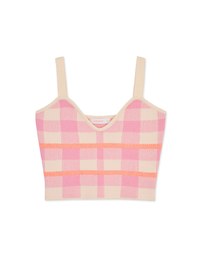 Check Knit Vest