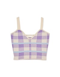 Check Knit Vest