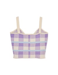 Check Knit Vest
