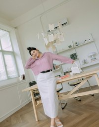 Hole Knit Hooded Top
