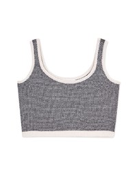 Mixed Color Knit Tank Top
