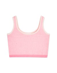 Mixed Color Knit Tank Top