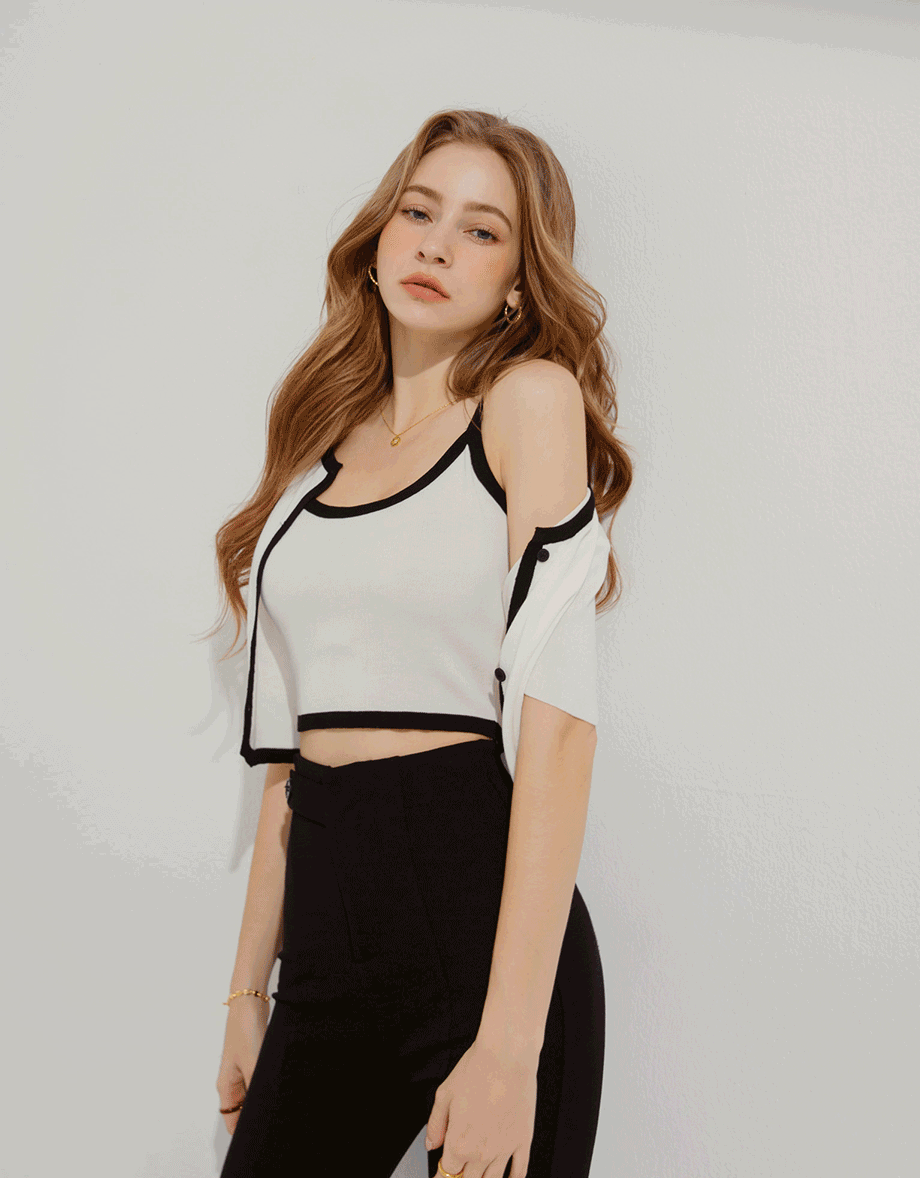 Two-Piece Knit Top