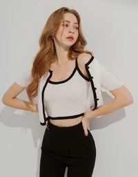 Two-Piece Knit Top