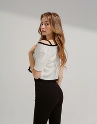 Two-Piece Knit Top