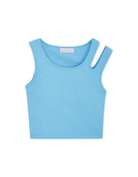 Asymmetric Crop Tank Top (With Padding)