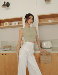 Seam Fit Cropped Tank Top
