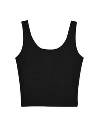 Crew Neck Knit Fitted Tank Top