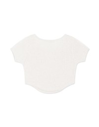 V Neck Crop Knit Top