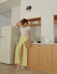 V Neck Crop Knit Top