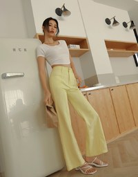 V Neck Crop Knit Top