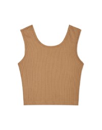 Back V Strap Knit Tank Top