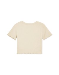 Lettuce Hem Alphabet Crop Top