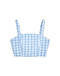 Versatile Checkered Crop Tank Top
