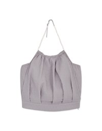 Pearl Chain Halter Bra Padded Top (With Padding)