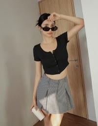 Button Up Knit Top