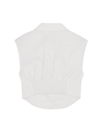 Edgy Chic Pleated Sleeveless Blouse Shirt