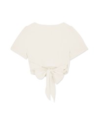 Crossover Tie Back Crop Top