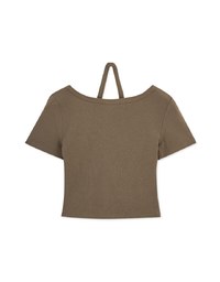 Halter Neck Short Sleeve Top